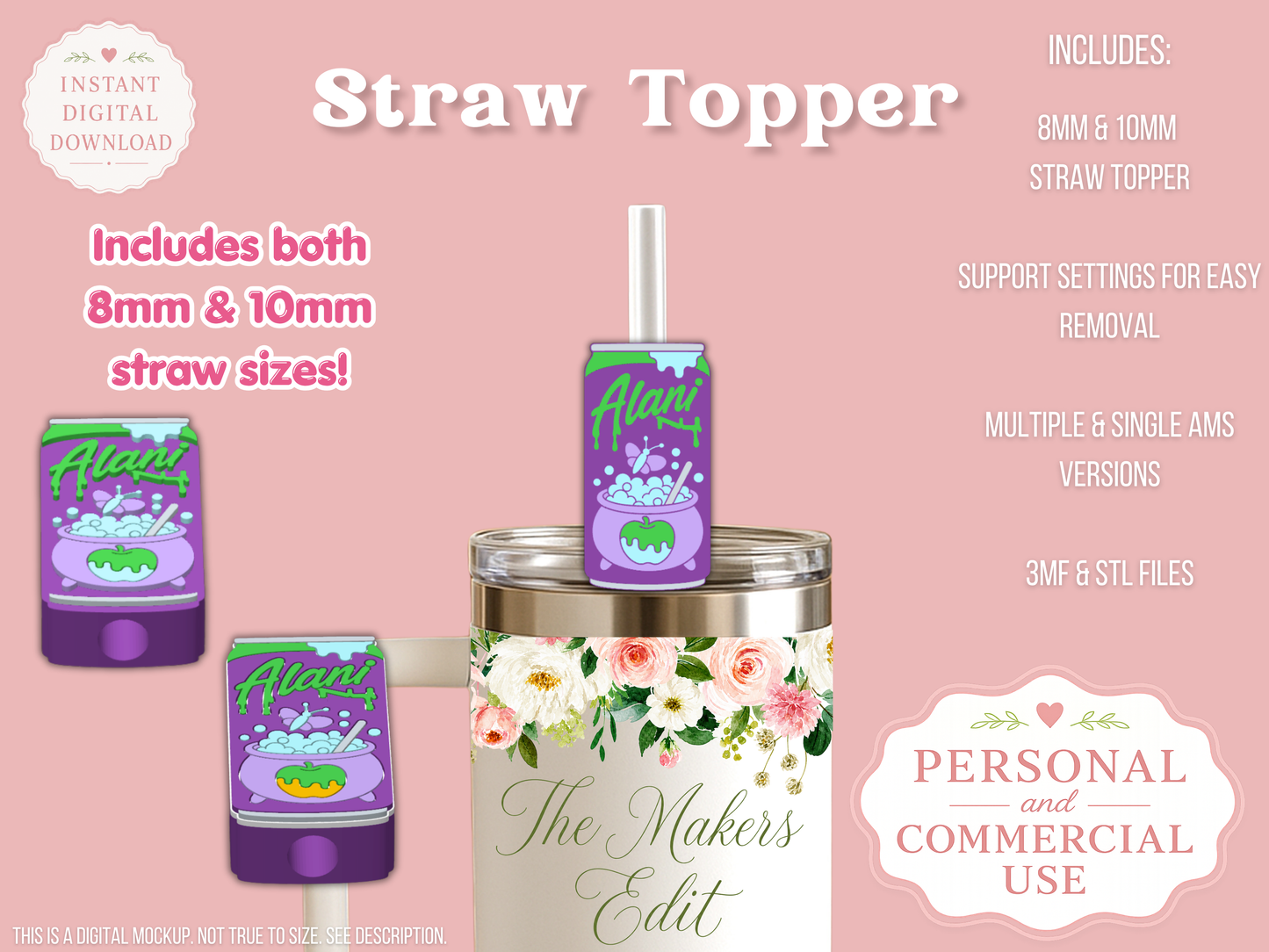 Alani Witches Brew - Digital Straw Topper