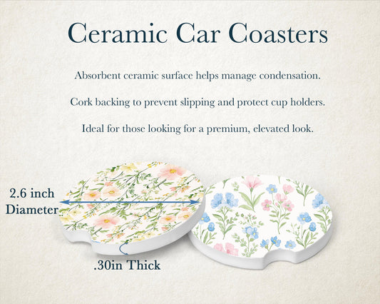 Car Accessories | Front License Plate, License Plate Frame, and Car Coasters | Brook Trout Mountain Scene