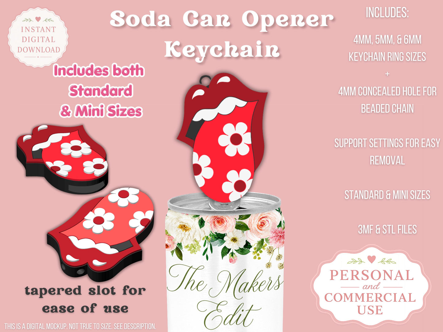 Groovy Mouth - Can Tab Opener - Digital File