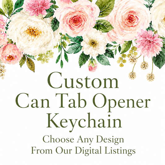 Custom Can Tab Opener Keychain