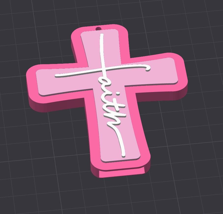 Tab Can Opener | Faith Cross | Bow Keychain