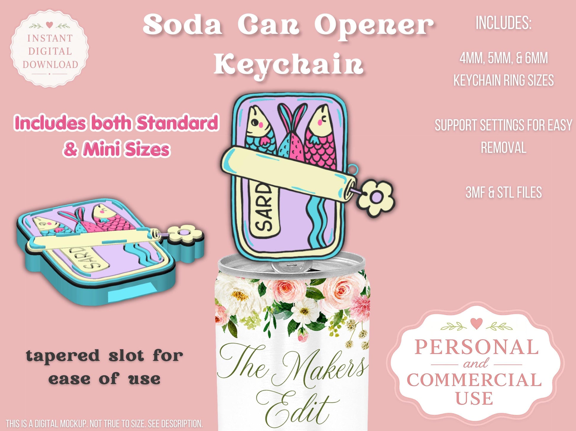 Sardines - Can Tab Opener - Digital File