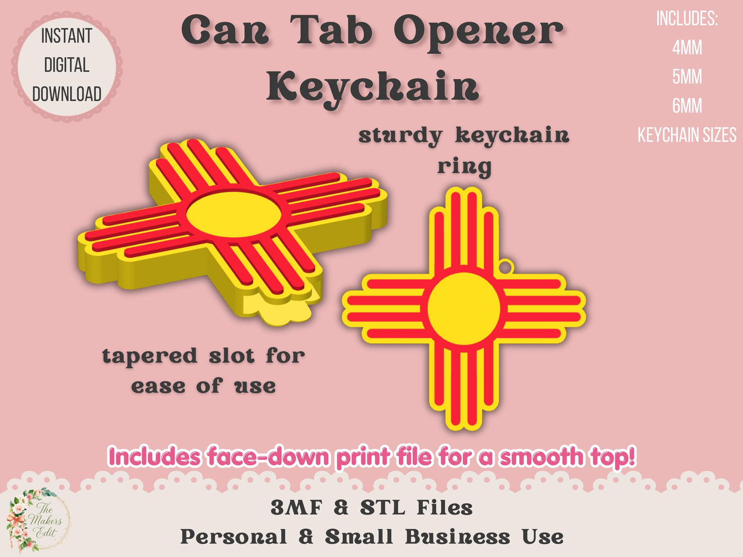 New Mexico Zia - Can Tab Opener - Digital File
