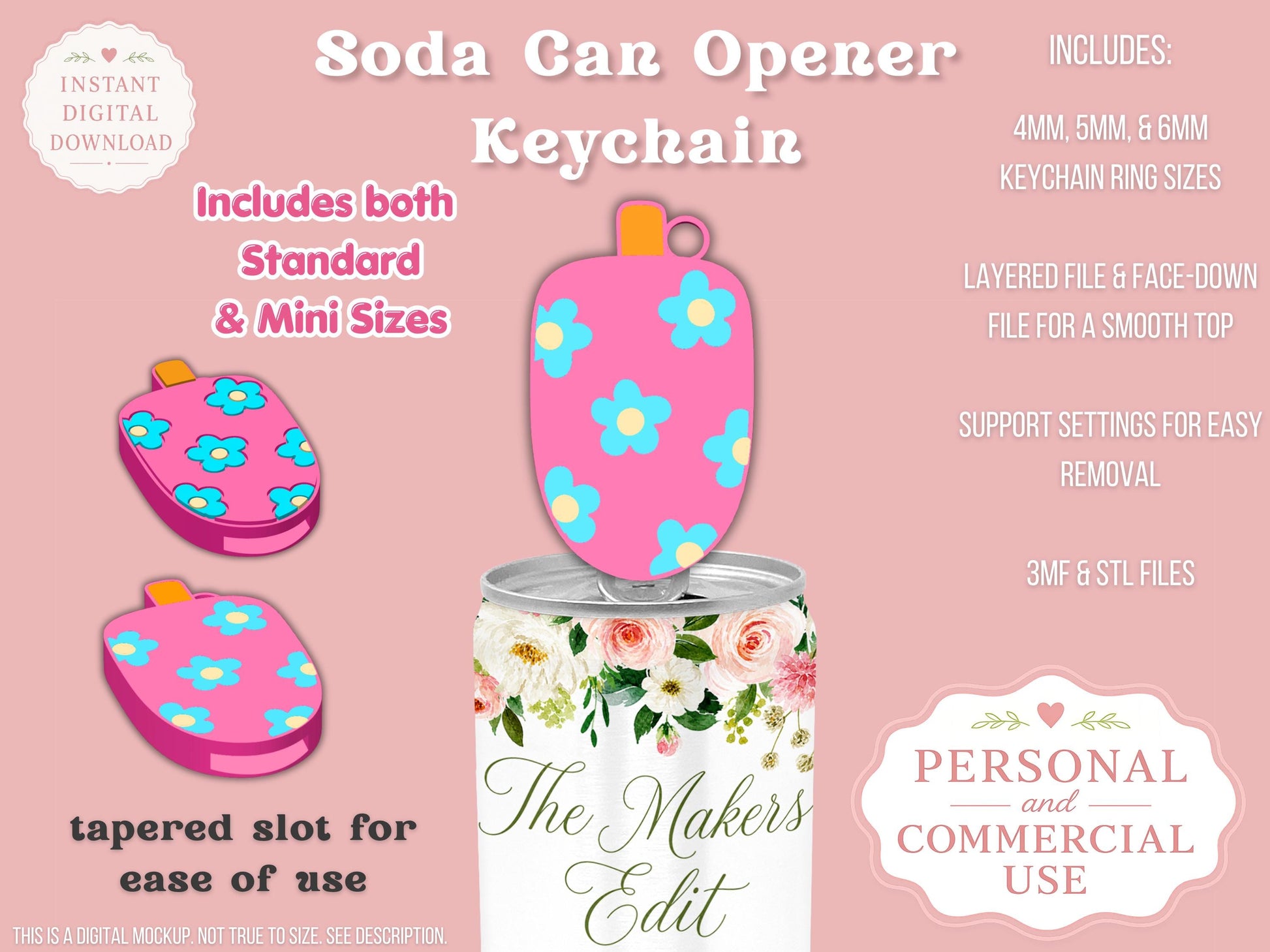 Groovy Popsicle - Can Tab Opener - Digital File