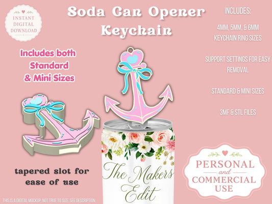 Whimsical Anchor Coquette Bow