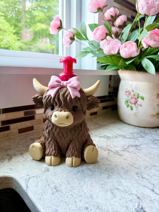 Highland Cow Soap Bottle Holder BBW