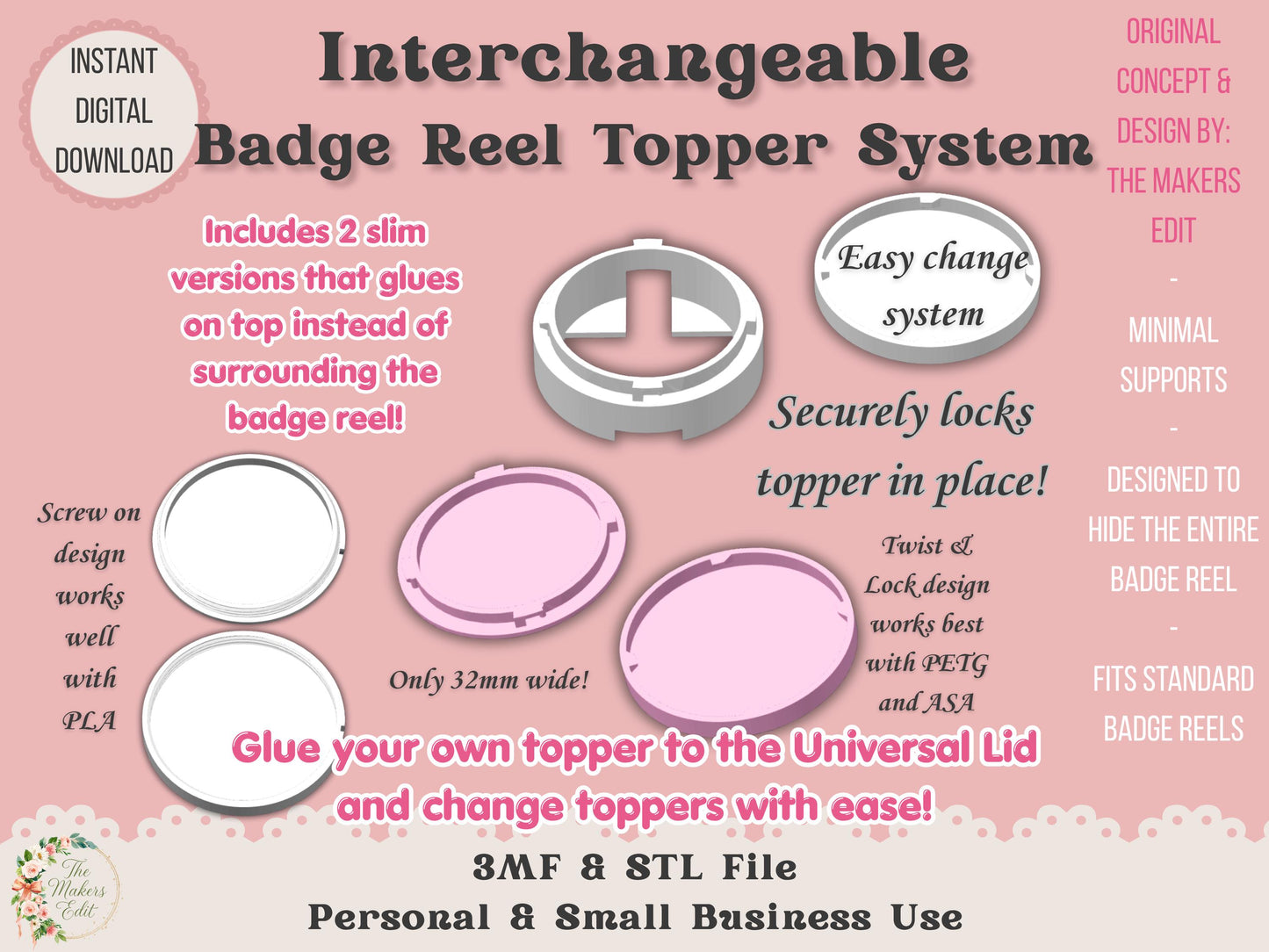 Interchangeable Badge Reel System