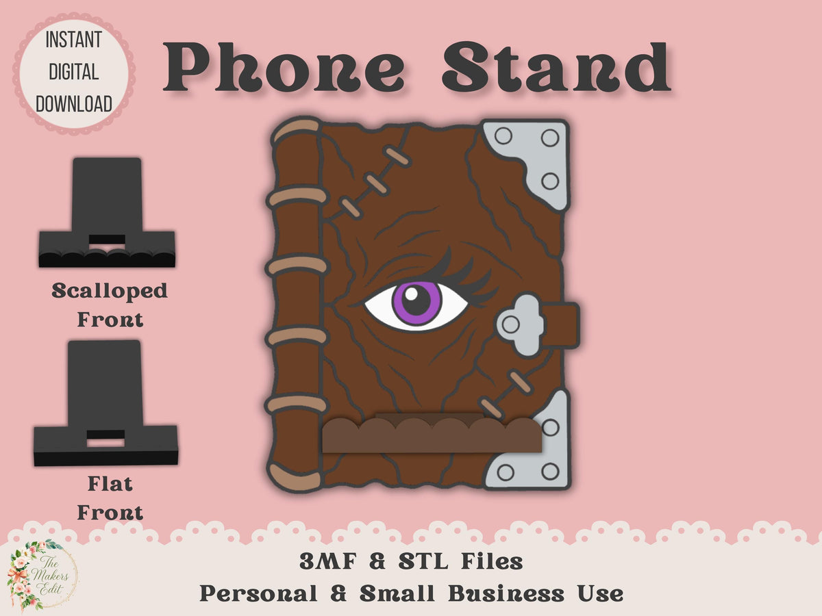 Phone Stand 3D Printer File | Book of Divination STL 3MF