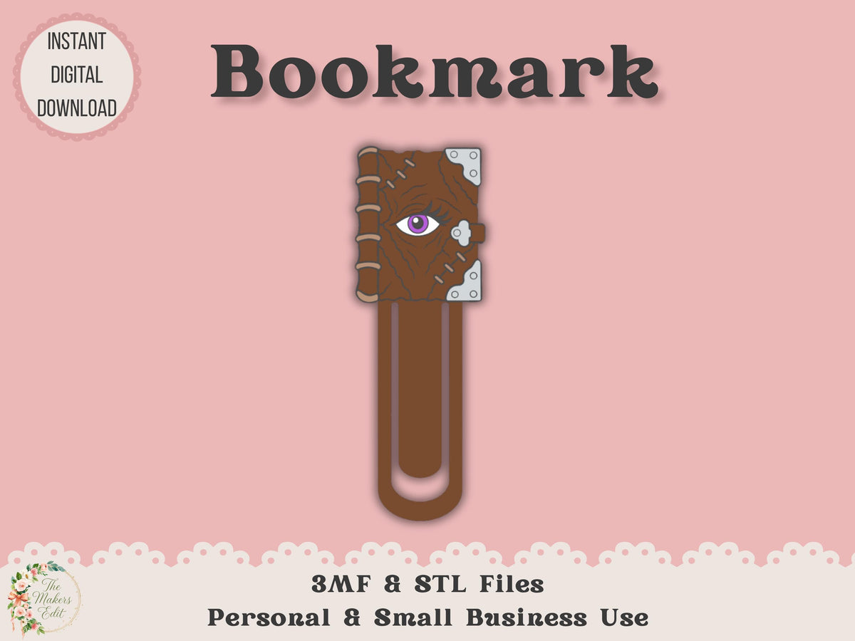 Bookmark 3D Printer File | Book of Divination STL 3MF