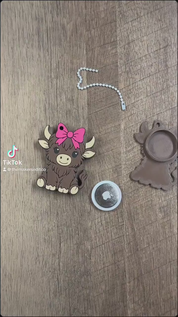 AirTag Holder Keychain | Bass Fish | STL 3MF