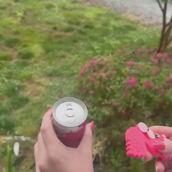Soda Can Opener | Flamingo Bubblegum with Bow