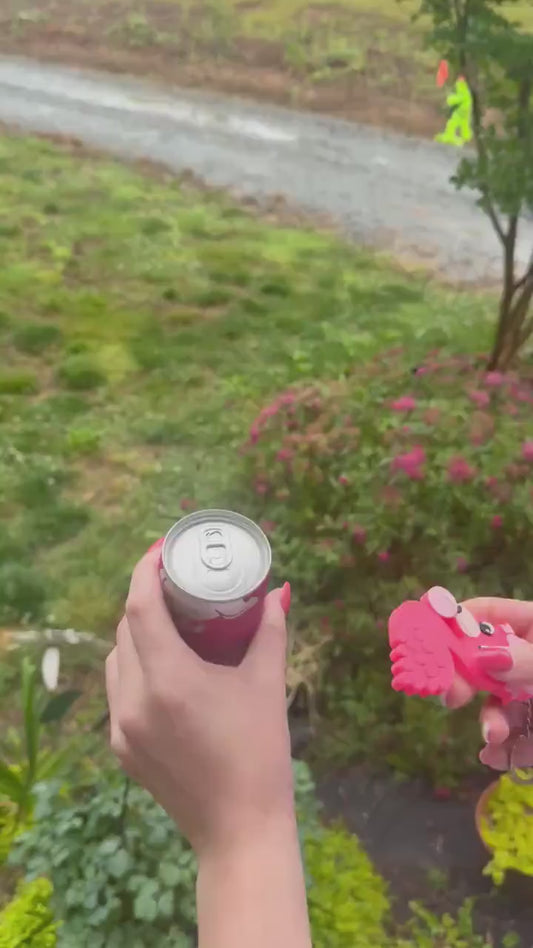 Soda Can Opener | Flamingo Bubblegum with Bow
